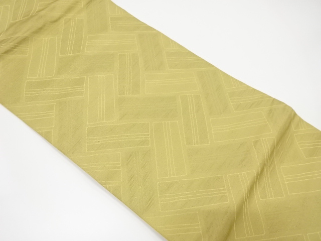 桧垣模様織り出し名古屋帯